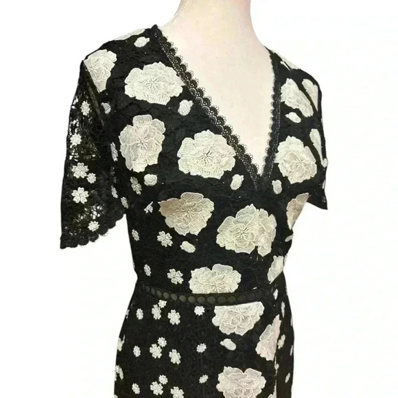 ML MONIQUE LHUILLIER EVA LACE DRESS SIZE 4 NWT - Picture 8 of 16